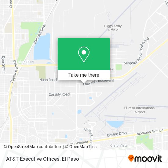 Mapa de AT&T Executive Offices