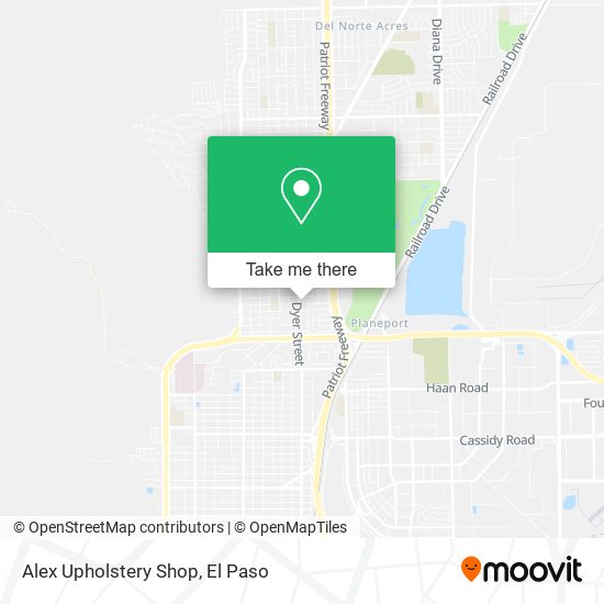 Mapa de Alex Upholstery Shop