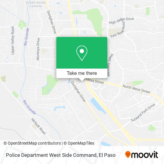 Mapa de Police Department West Side Command