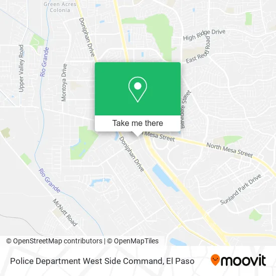 Mapa de Police Department West Side Command