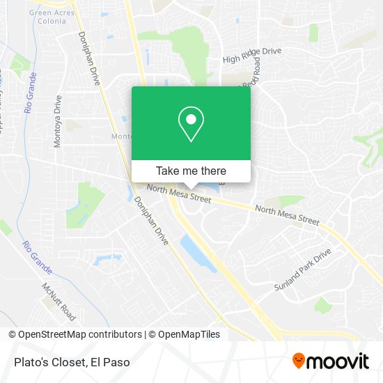 Mapa de Plato's Closet