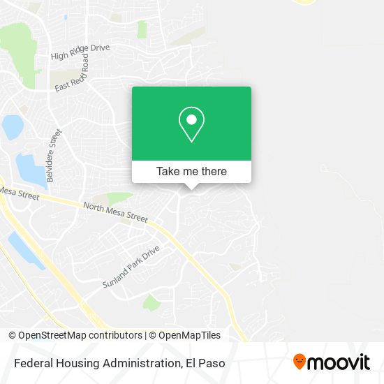Mapa de Federal Housing Administration