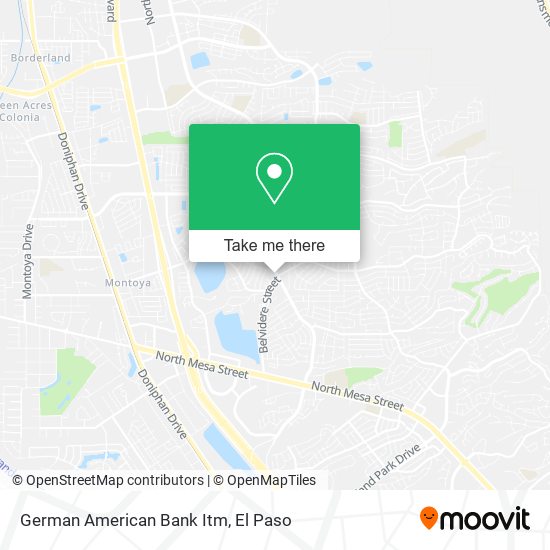 Mapa de German American Bank Itm