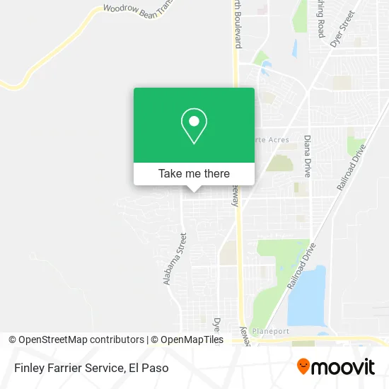 Finley Farrier Service map