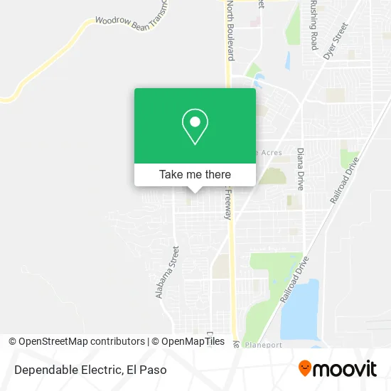 Dependable Electric map