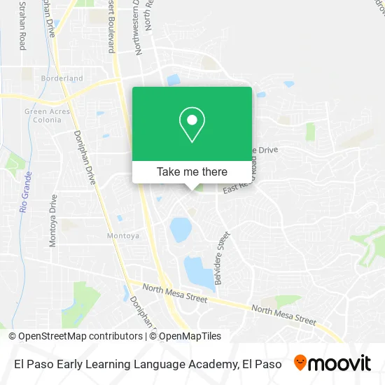 El Paso Early Learning Language Academy map