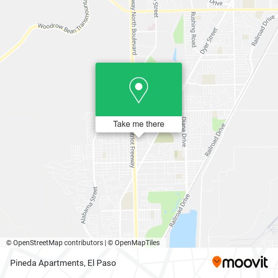 Pineda Apartments map