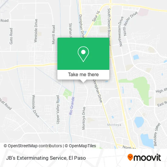 JB's Exterminating Service map