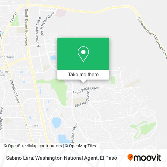 Mapa de Sabino Lara, Washington National Agent