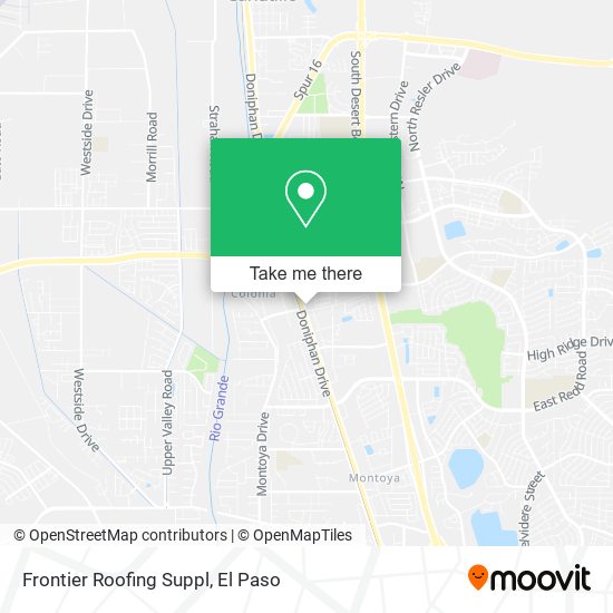 Frontier Roofing Suppl map