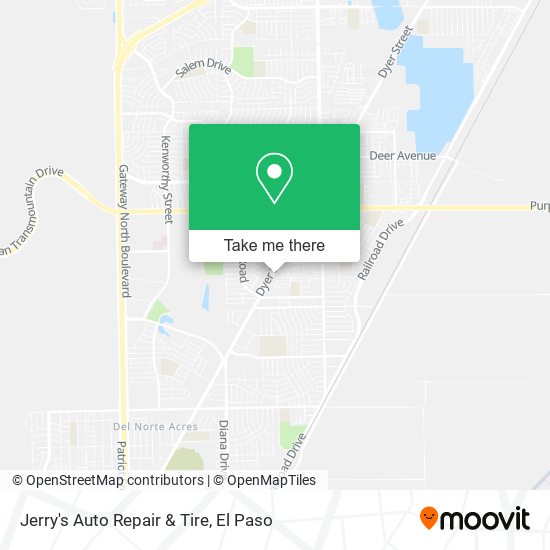 Jerry's Auto Repair & Tire map