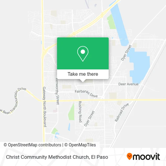 Christ Community Methodist Church map
