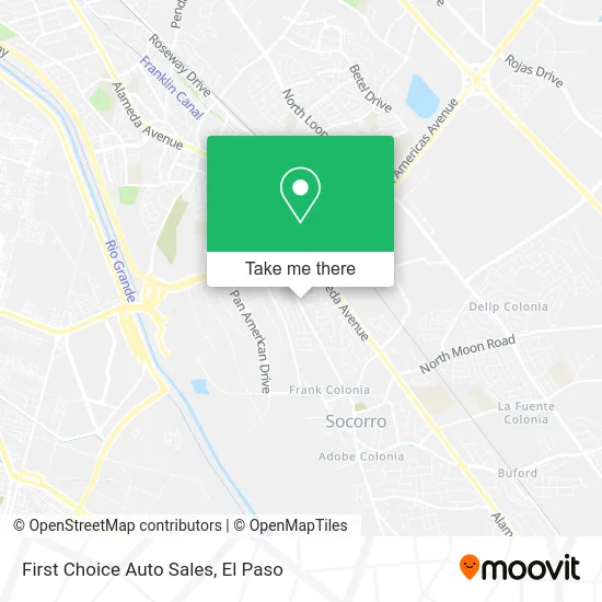 First Choice Auto Sales map