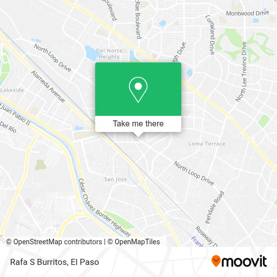 Rafa S Burritos map
