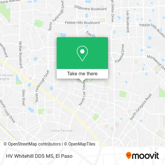 HV Whitehill DDS MS map