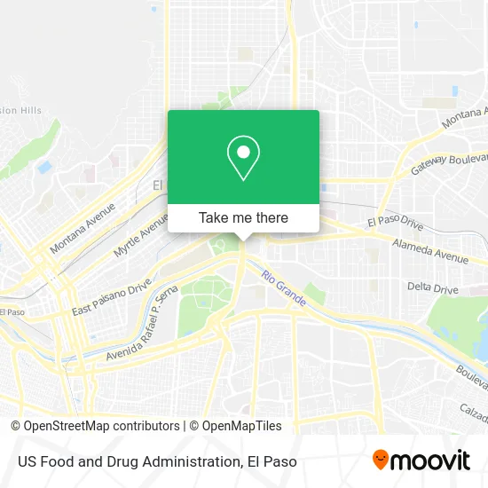 US Food and Drug Administration map