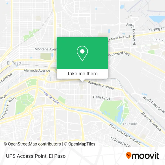 UPS Access Point map