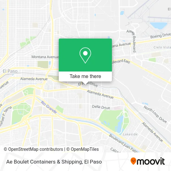 Ae Boulet Containers & Shipping map