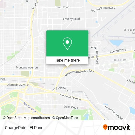 Mapa de ChargePoint