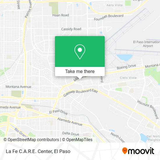 Mapa de La Fe C.A.R.E. Center