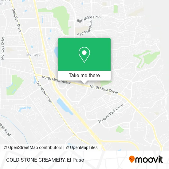Mapa de COLD STONE CREAMERY