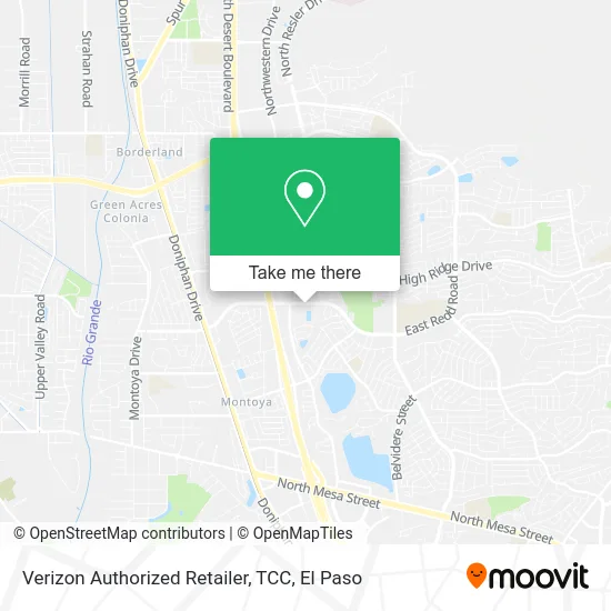 Verizon Authorized Retailer, TCC map