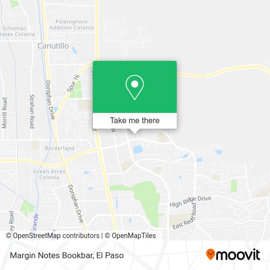 Margin Notes Bookbar map