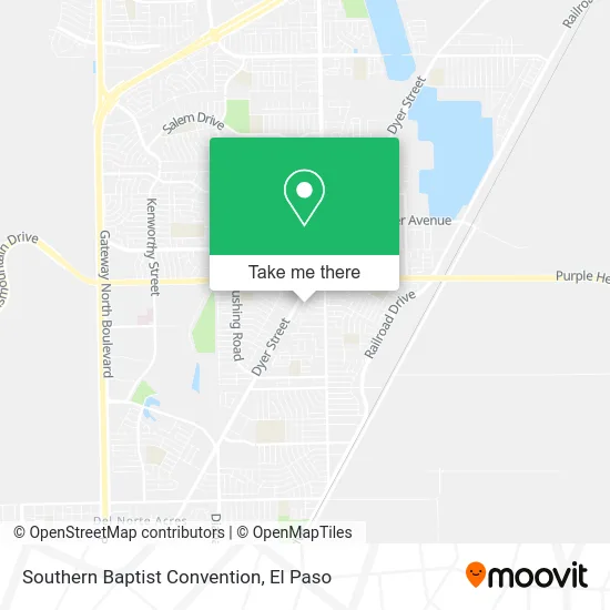Mapa de Southern Baptist Convention