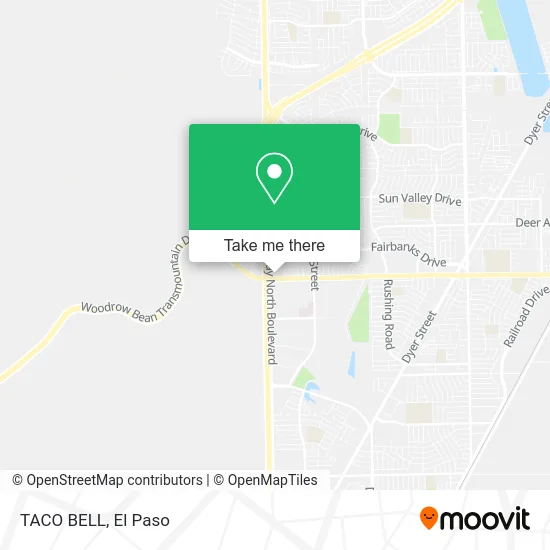 TACO BELL map