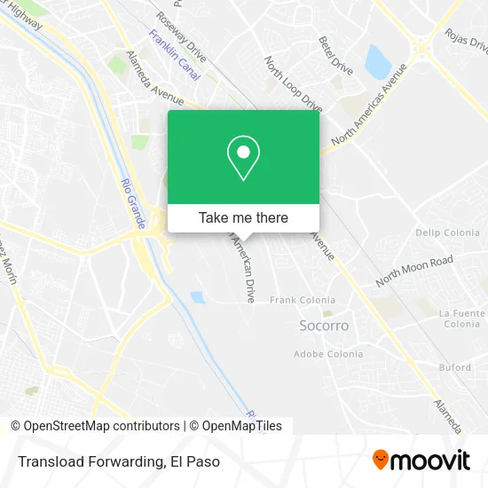 Transload Forwarding map