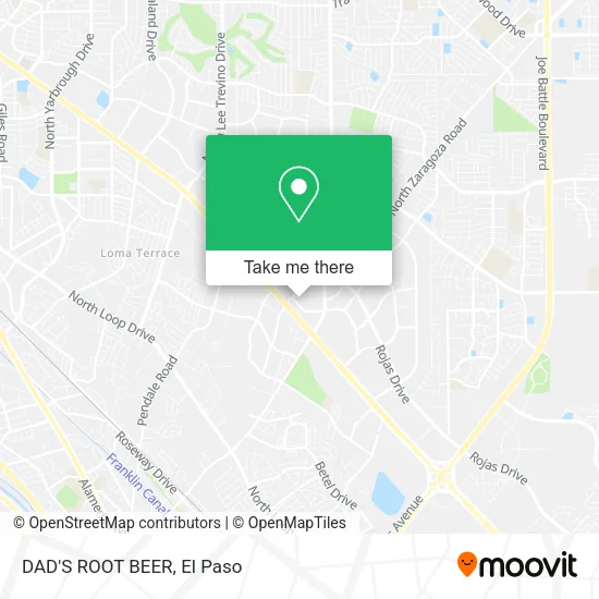Mapa de DAD'S ROOT BEER