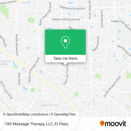 Mapa de 180 Massage Therapy, LLC