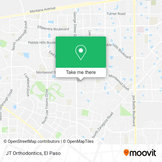 Mapa de JT Orthodontics