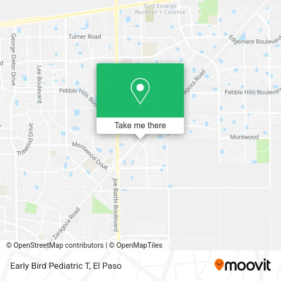 Mapa de Early Bird Pediatric T
