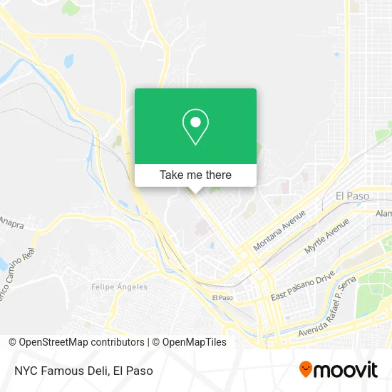 Mapa de NYC Famous Deli