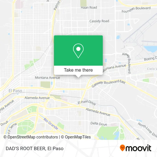 Mapa de DAD'S ROOT BEER