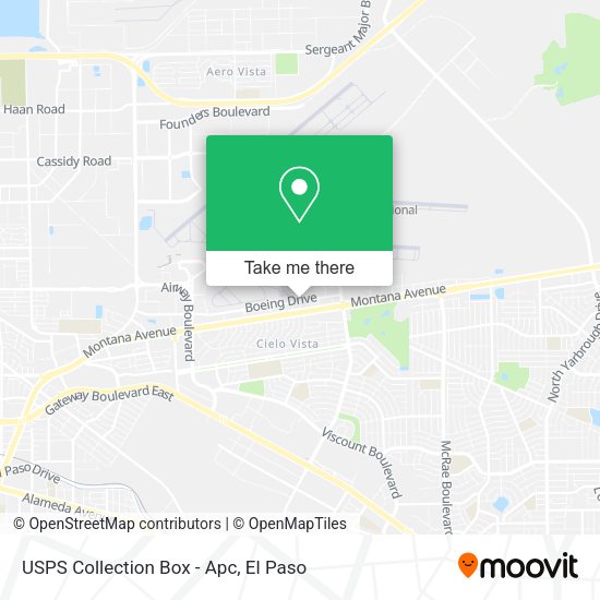 USPS Collection Box - Apc map