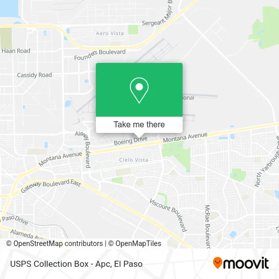 USPS Collection Box - Apc map