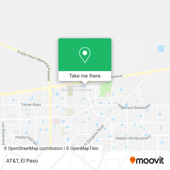 Mapa de AT&T