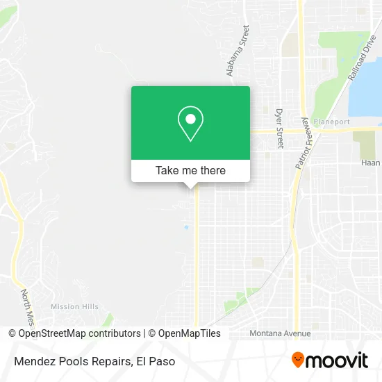 Mendez Pools Repairs map