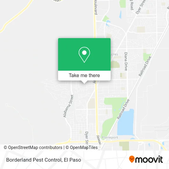 Mapa de Borderland Pest Control