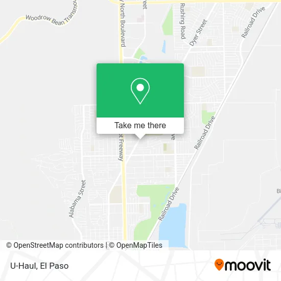 U-Haul map