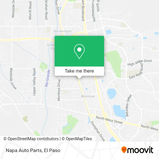 Mapa de Napa Auto Parts