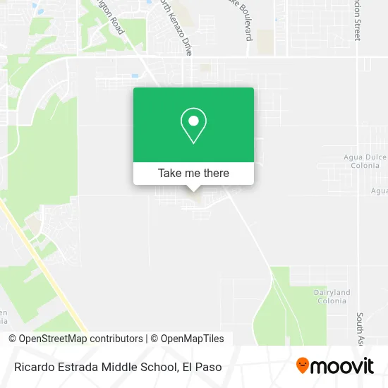 Ricardo Estrada Middle School map
