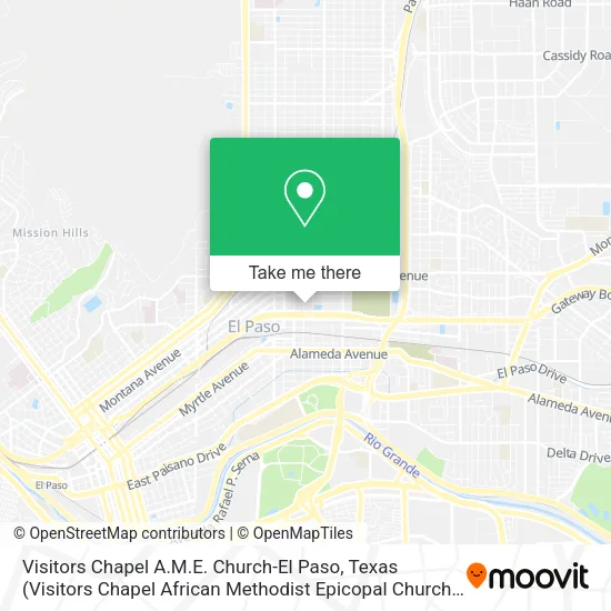Visitors Chapel A.M.E. Church-El Paso, Texas (Visitors Chapel African Methodist Epicopal Church) map