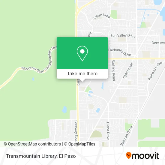 Transmountain Library map