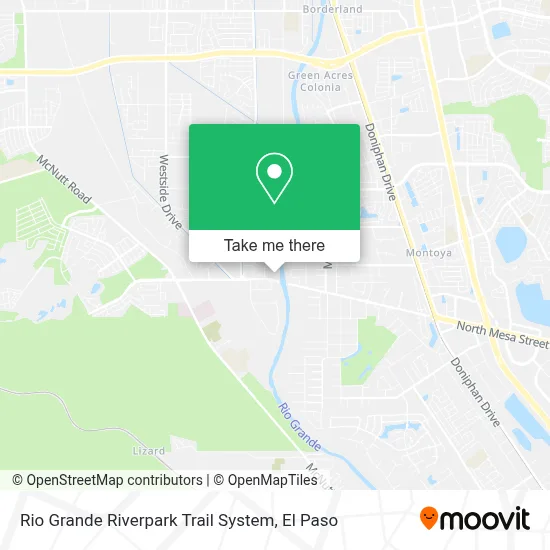 Rio Grande Riverpark Trail System map