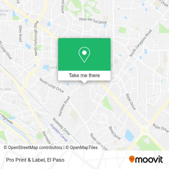 Pro Print & Label map