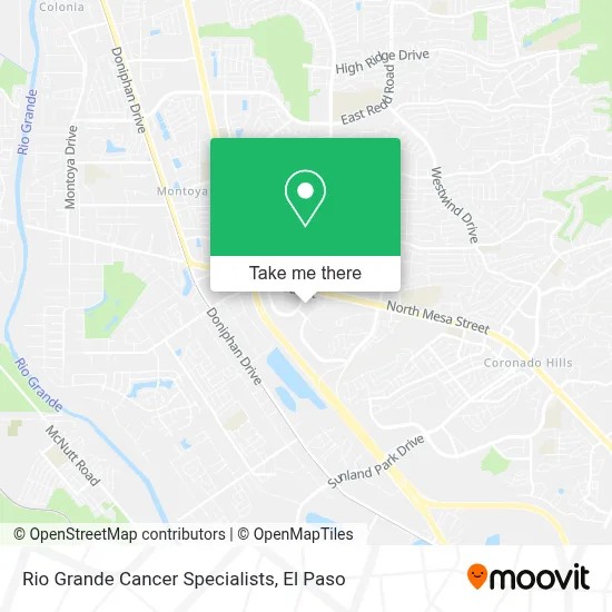 Rio Grande Cancer Specialists map