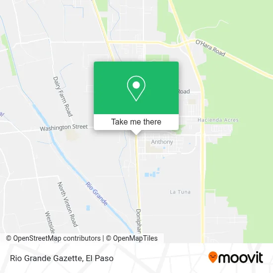 Rio Grande Gazette map